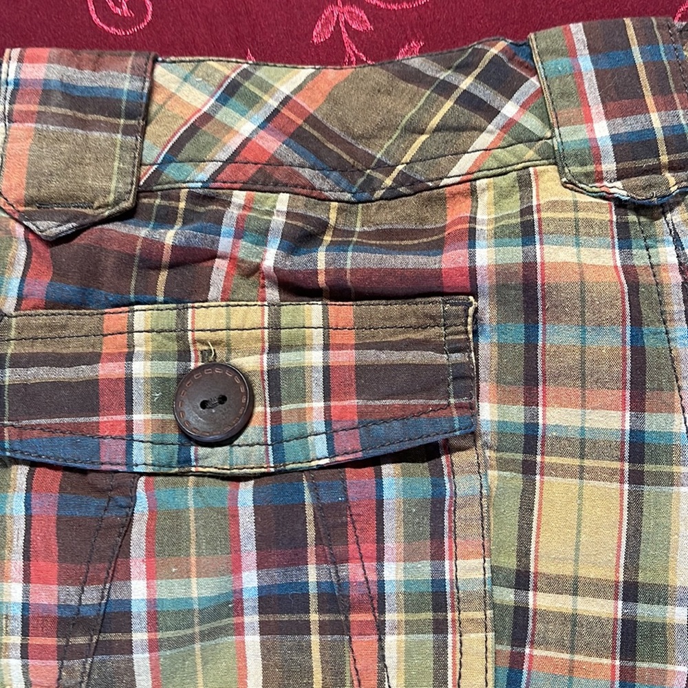 Women OP Plaid shorts size 11 - Picture 6 of 9